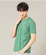 MKKGL45045 MK MICHEL KLEIN HOMME(MKミッシェルクランオム) カットソー／ラフィネポケットTシャツ グリーン
