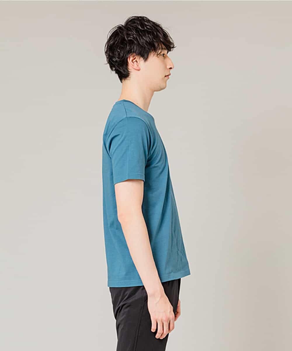 MKKGL45045 MK MICHEL KLEIN HOMME(MKミッシェルクランオム) カットソー／ラフィネポケットTシャツ ブルー