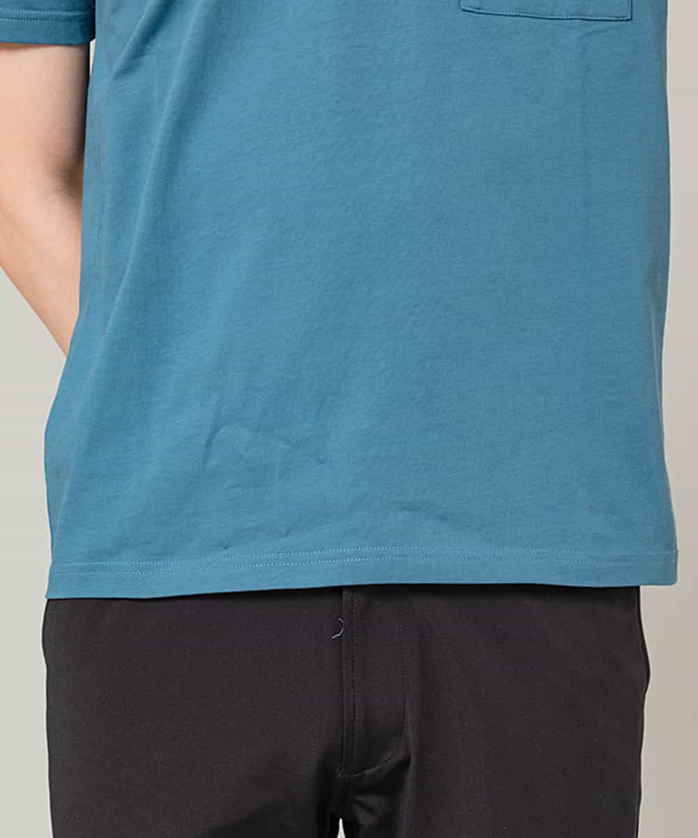 MKKGL45045 MK MICHEL KLEIN HOMME(MKミッシェルクランオム) カットソー／ラフィネポケットTシャツ ブルー