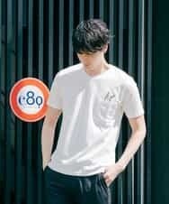 MKKGL45045 MK MICHEL KLEIN HOMME(MKミッシェルクランオム) カットソー／ラフィネポケットTシャツ ホワイト