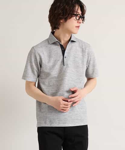 MKKGM53089 MK MICHEL KLEIN HOMME 【涼しい/洗える】大きいサイズあり　リネンミックスストレッチポロシャツ