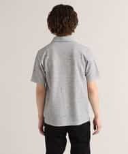 MKKGM53089 MK MICHEL KLEIN HOMME(MKミッシェルクランオム) 【涼しい/洗える】大きいサイズあり　リネンミックスストレッチポロシャツ グレー