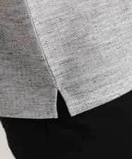 MKKGM53089 MK MICHEL KLEIN HOMME(MKミッシェルクランオム) 【涼しい/洗える】大きいサイズあり　リネンミックスストレッチポロシャツ グレー
