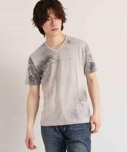 MKKGO02059 MK MICHEL KLEIN HOMME オーガニックボタニカルプリントカットソー