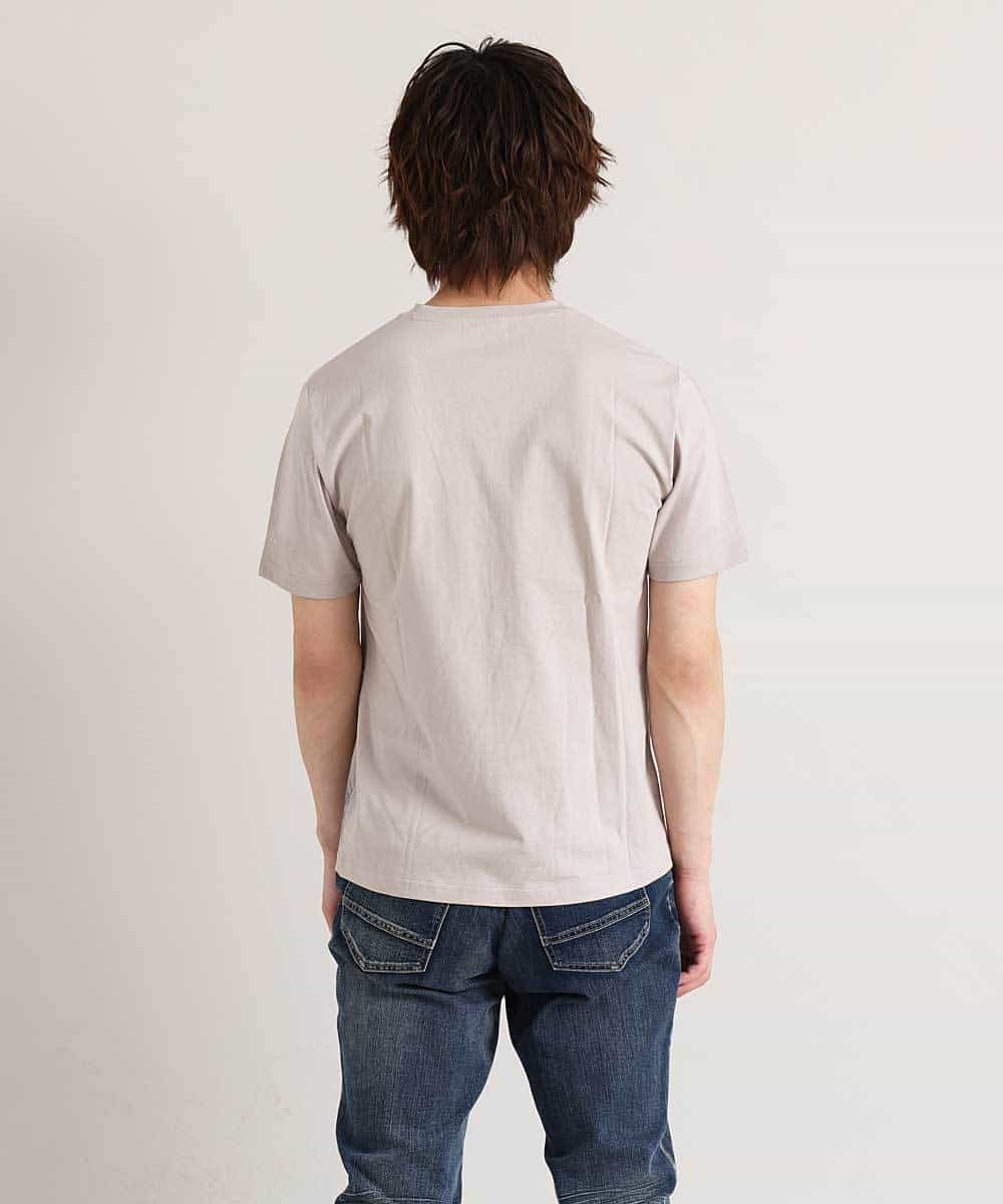 MKKGO02059 MK MICHEL KLEIN HOMME(MKミッシェルクランオム) オーガニックボタニカルプリントカットソー ベージュ