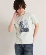 MKKGO03059 MK MICHEL KLEIN HOMME(MKミッシェルクランオム) オーガニックコットンカットソー ライトグレー(91)