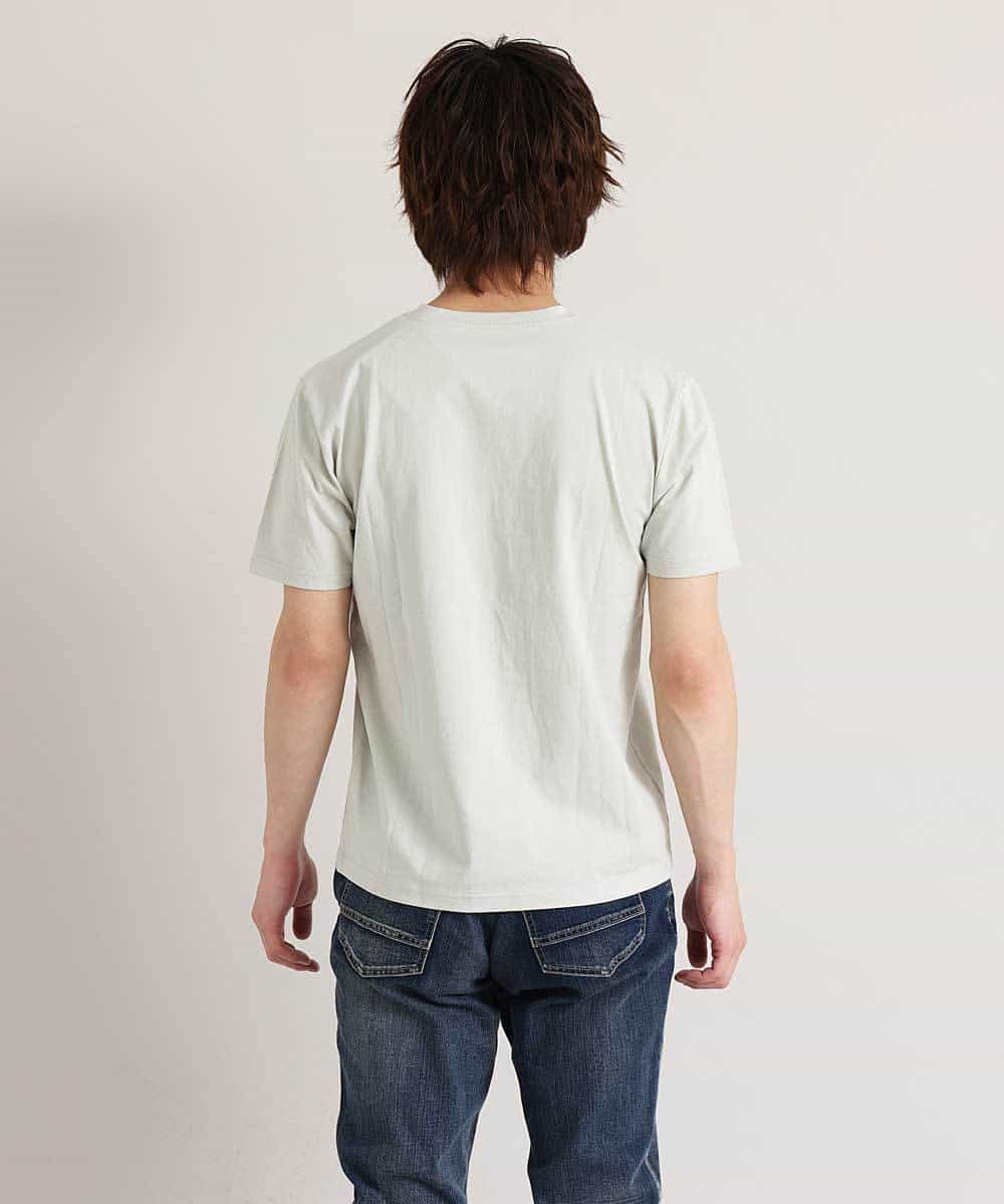 MKKGO03059 MK MICHEL KLEIN HOMME(MKミッシェルクランオム) オーガニックコットンカットソー ライトグレー(91)