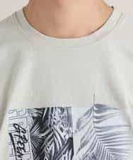 MKKGO03059 MK MICHEL KLEIN HOMME(MKミッシェルクランオム) オーガニックコットンカットソー ライトグレー(91)