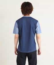 MKKGO09069 MK MICHEL KLEIN HOMME(MKミッシェルクランオム) 【涼しい/軽量/快適ストレッチ】エアメッシュカットソー ブルー