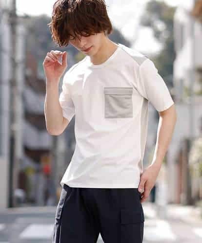 MKKGO09069 MK MICHEL KLEIN HOMME 【涼しい/軽量/快適ストレッチ】エアメッシュカットソー