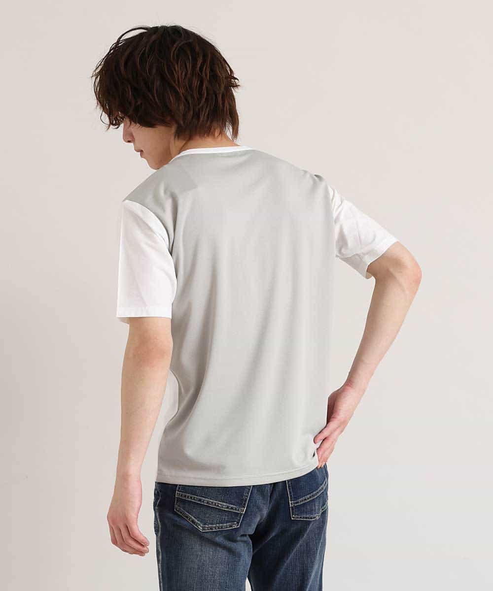 MKKGO09069 MK MICHEL KLEIN HOMME(MKミッシェルクランオム) 【涼しい/軽量/快適ストレッチ】エアメッシュカットソー ホワイト