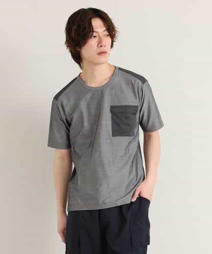 MKKGO09069 MK MICHEL KLEIN HOMME 【涼しい/軽量/快適ストレッチ】エアメッシュカットソー