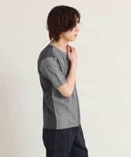 MKKGO09069 MK MICHEL KLEIN HOMME(MKミッシェルクランオム) 【涼しい/軽量/快適ストレッチ】エアメッシュカットソー ダークグレー