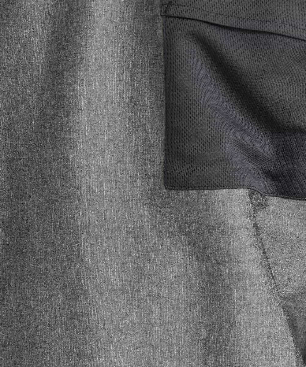 MKKGO09069 MK MICHEL KLEIN HOMME(MKミッシェルクランオム) 【涼しい/軽量/快適ストレッチ】エアメッシュカットソー ダークグレー