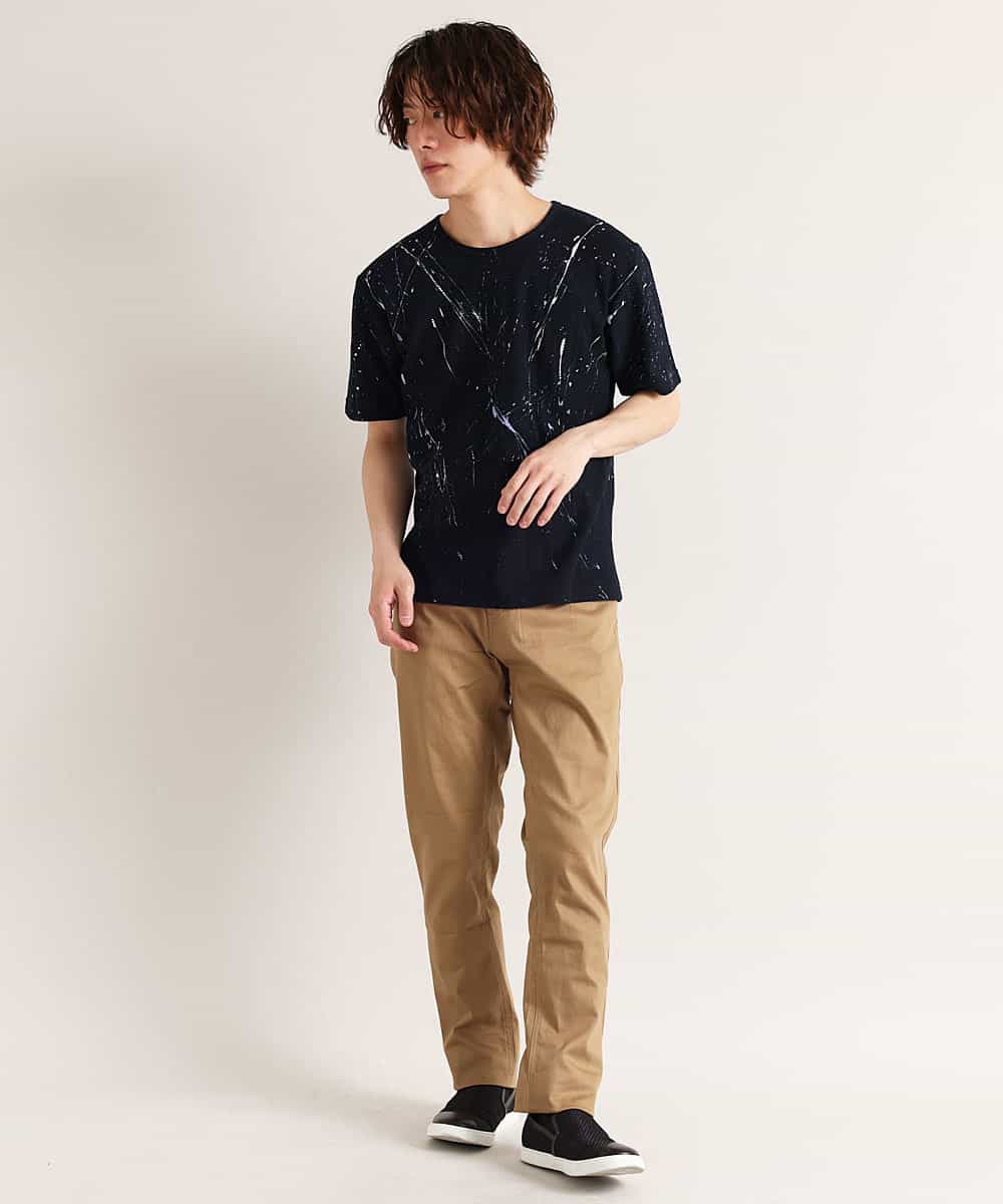 MKKGO12059 MK MICHEL KLEIN HOMME(MKミッシェルクランオム) デオドランドへリンボン ネイビー