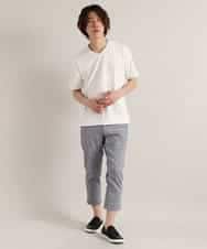 MKKGO15059 MK MICHEL KLEIN HOMME(MKミッシェルクランオム) ブロックランダムパイル ホワイト
