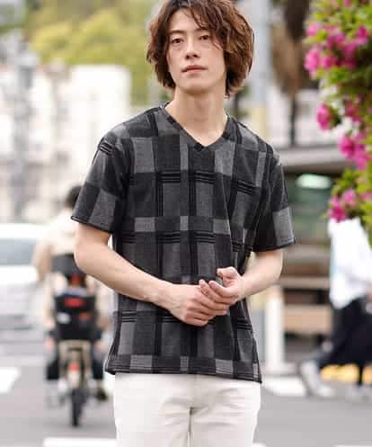 MKKGO15059 MK MICHEL KLEIN HOMME ブロックランダムパイル