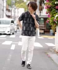 MKKGO15059 MK MICHEL KLEIN HOMME(MKミッシェルクランオム) ブロックランダムパイル ブラック
