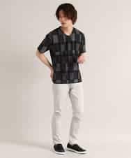 MKKGO15059 MK MICHEL KLEIN HOMME(MKミッシェルクランオム) ブロックランダムパイル ブラック