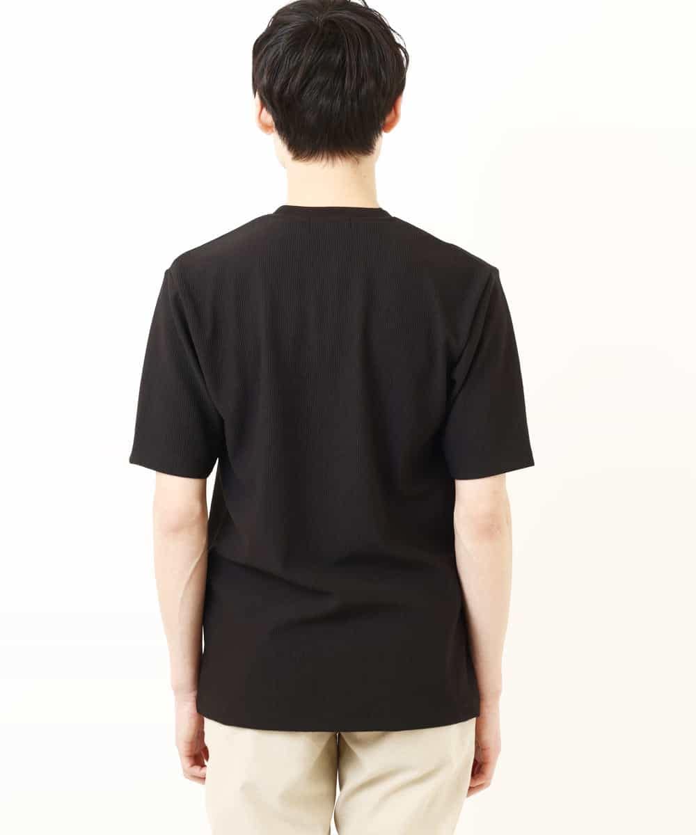 MKKGP55059 MK MICHEL KLEIN HOMME(MKミッシェルクランオム) UネックTシャツ ブラック