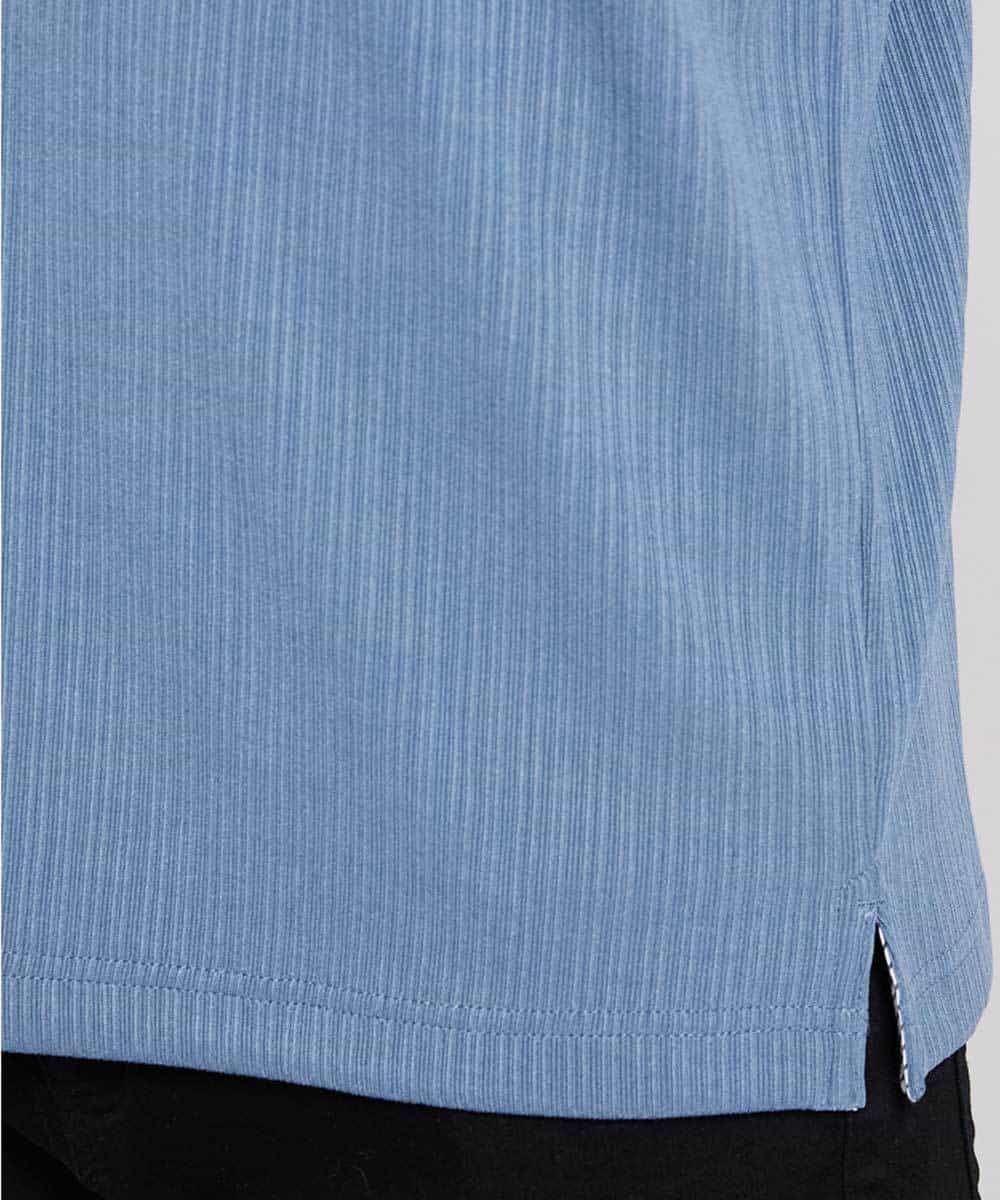 MKKGP61080 MK MICHEL KLEIN HOMME(MKミッシェルクランオム) レイヤードポロシャツ ブルー