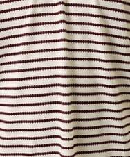 MKKGR15059 MK MICHEL KLEIN HOMME(MKミッシェルクランオム) ＶネックボーダーＴシャツ ボルドー