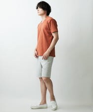 MKKGR46045 MK MICHEL KLEIN HOMME(MKミッシェルクランオム) スマートＶネックＴシャツ オレンジ