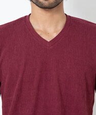 MKKGR46045 MK MICHEL KLEIN HOMME(MKミッシェルクランオム) スマートＶネックＴシャツ パープル