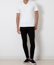 MKKGR46045 MK MICHEL KLEIN HOMME(MKミッシェルクランオム) スマートＶネックＴシャツ ホワイト