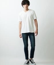 MKKGR46045 MK MICHEL KLEIN HOMME(MKミッシェルクランオム) スマートＶネックＴシャツ ホワイト