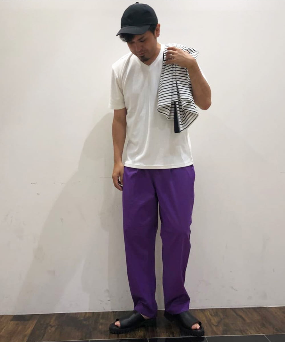 MKKGR46045 MK MICHEL KLEIN HOMME(MKミッシェルクランオム) スマートＶネックＴシャツ ホワイト