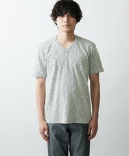 MKKGR46045 MK MICHEL KLEIN HOMME(MKミッシェルクランオム) スマートＶネックＴシャツ ライトグレー
