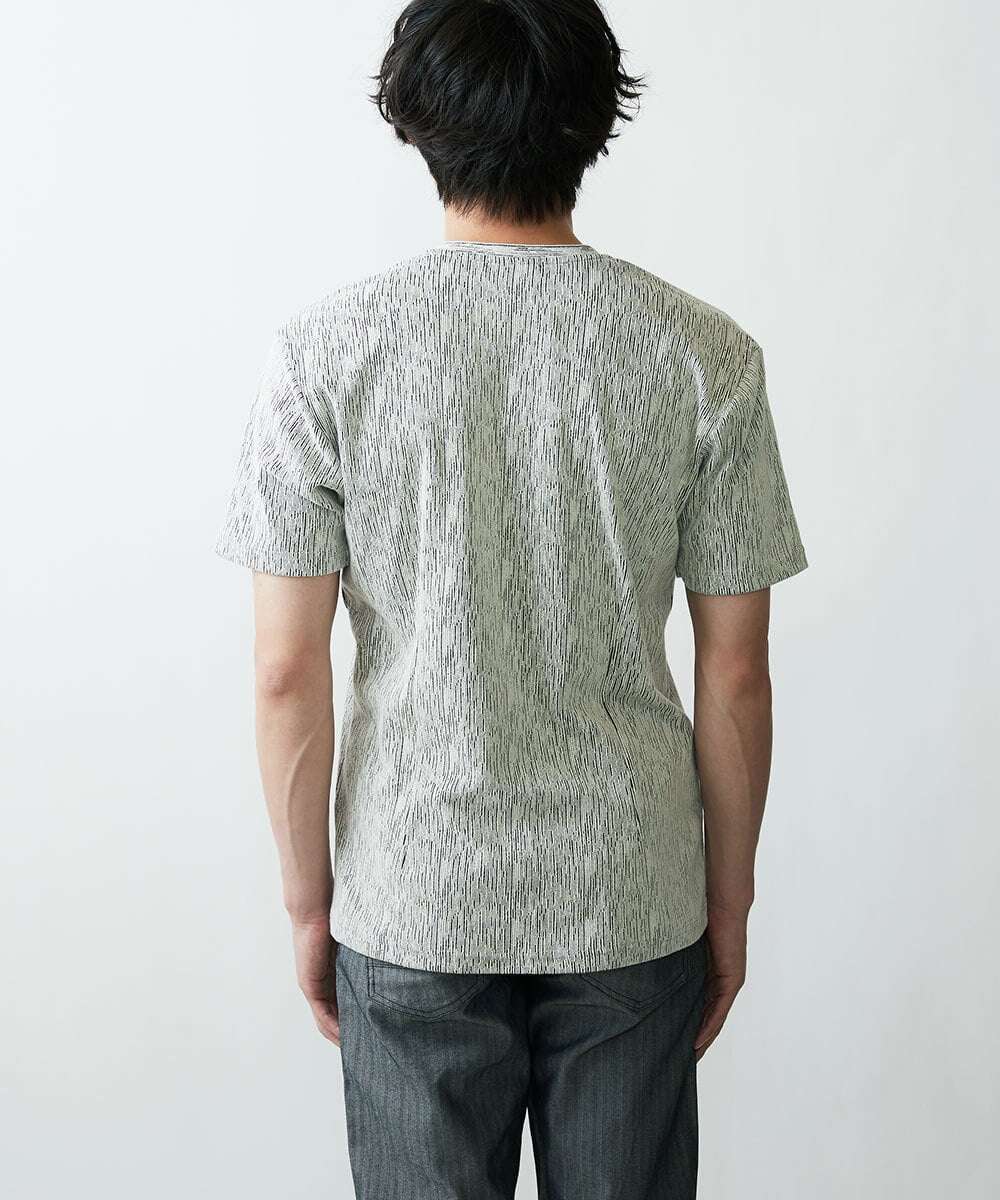 MKKGR46045 MK MICHEL KLEIN HOMME(MKミッシェルクランオム) スマートＶネックＴシャツ ライトグレー