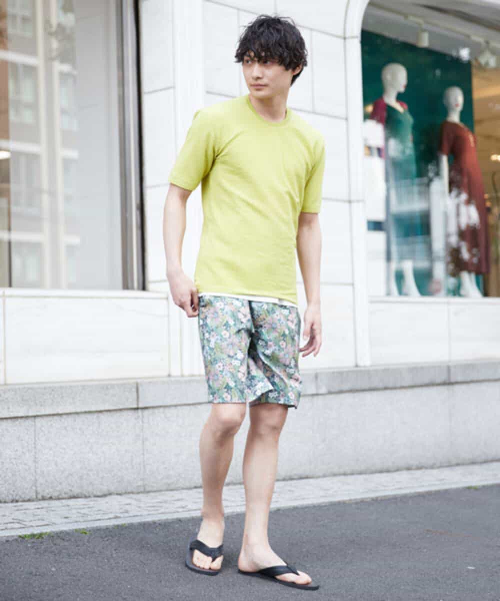 MKKGR60059 MK MICHEL KLEIN HOMME(MKミッシェルクランオム) クルーネックＴシャツ イエロー