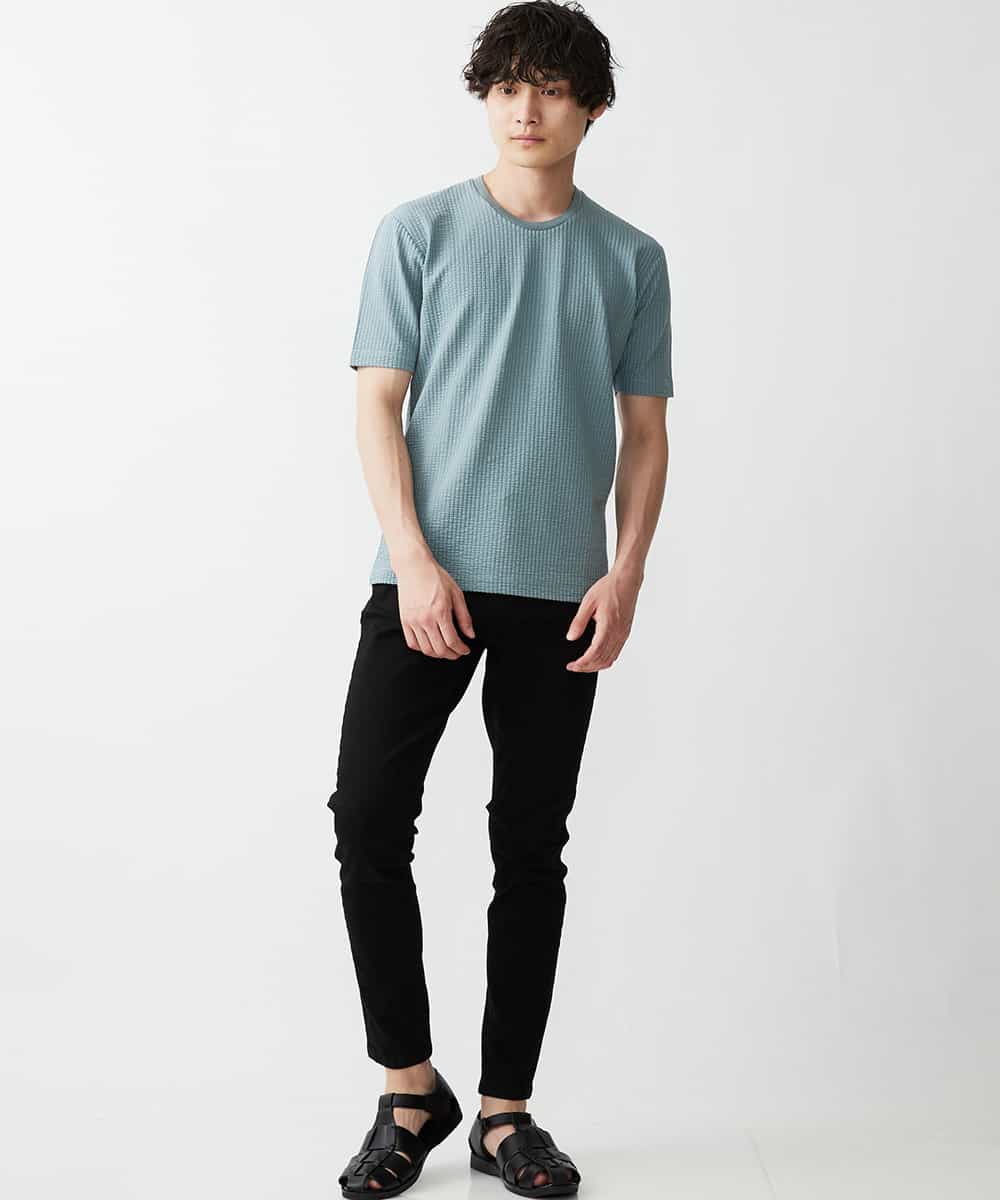 MKKGR60059 MK MICHEL KLEIN HOMME(MKミッシェルクランオム) クルーネックＴシャツ グリーン