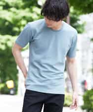 MKKGR60059 MK MICHEL KLEIN HOMME(MKミッシェルクランオム) クルーネックＴシャツ グリーン