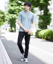 MKKGR60059 MK MICHEL KLEIN HOMME(MKミッシェルクランオム) クルーネックＴシャツ グリーン