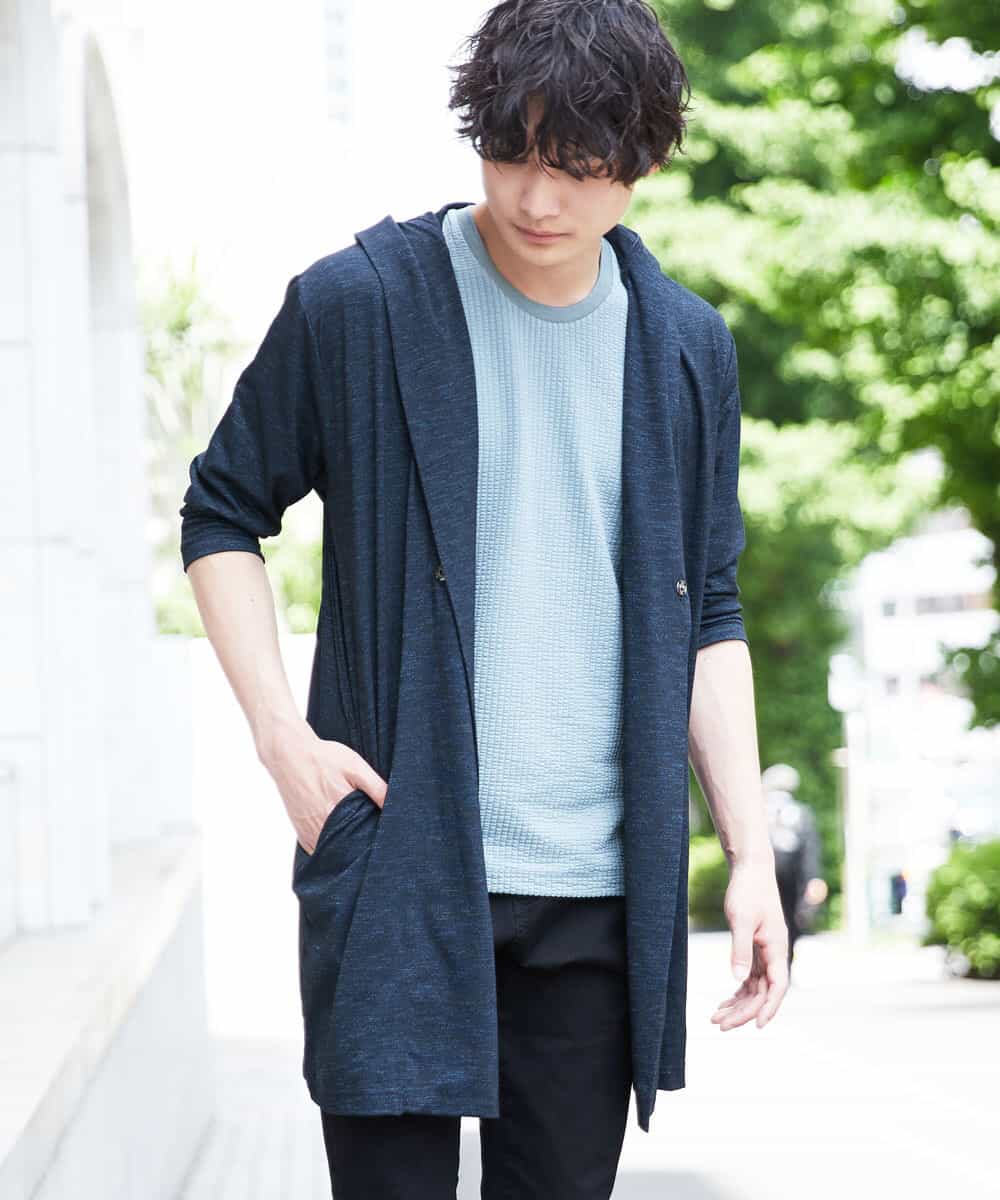 MKKGR60059 MK MICHEL KLEIN HOMME(MKミッシェルクランオム) クルーネックＴシャツ グリーン
