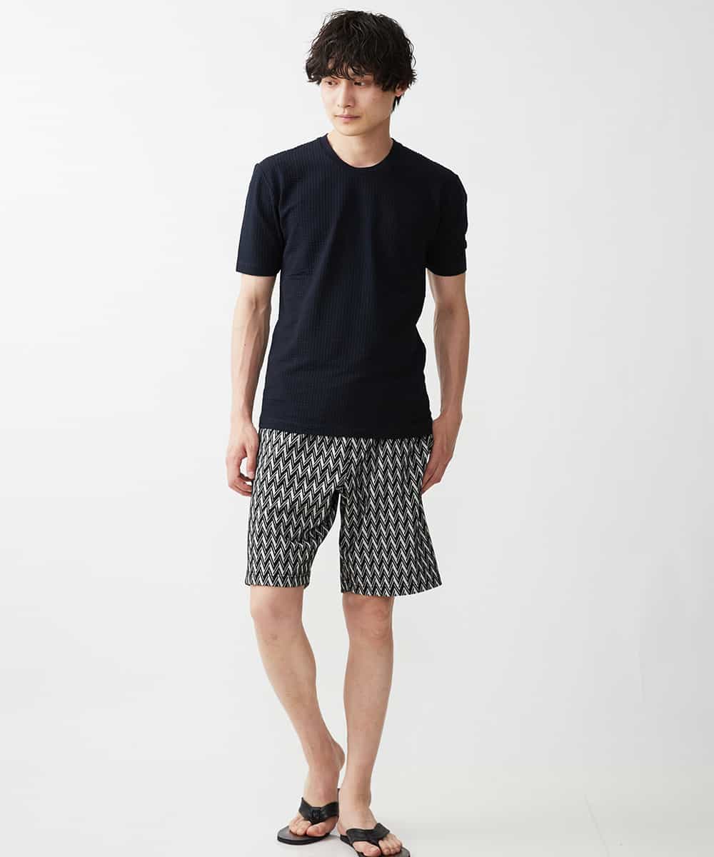 MKKGR60059 MK MICHEL KLEIN HOMME(MKミッシェルクランオム) クルーネックＴシャツ ネイビー