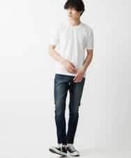 MKKGR60059 MK MICHEL KLEIN HOMME(MKミッシェルクランオム) クルーネックＴシャツ ホワイト