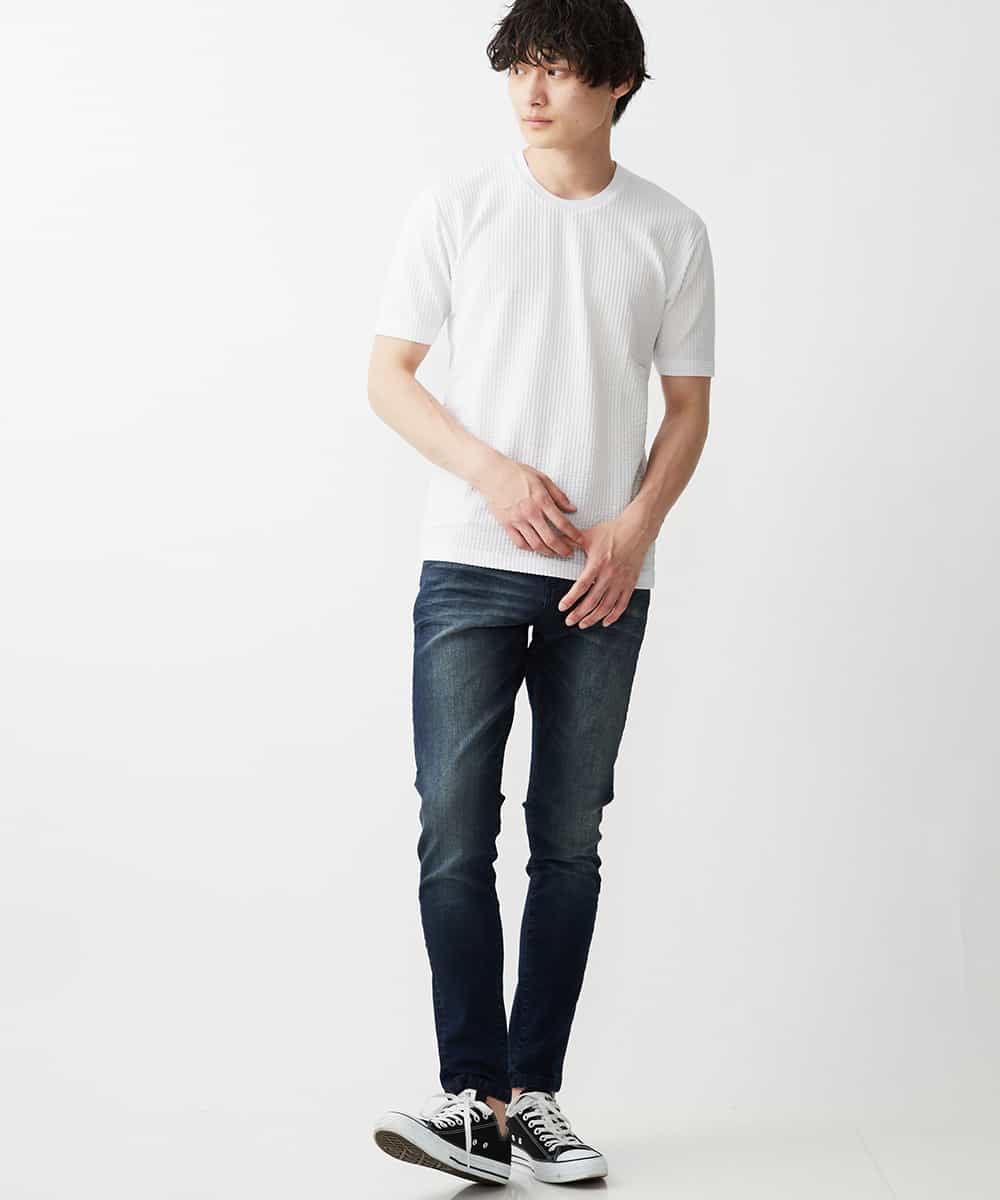 MKKGR60059 MK MICHEL KLEIN HOMME(MKミッシェルクランオム) クルーネックＴシャツ ホワイト
