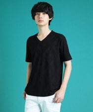 MKKGS51059 MK MICHEL KLEIN HOMME(MKミッシェルクランオム) ジャガードカットソー ブラック(94)