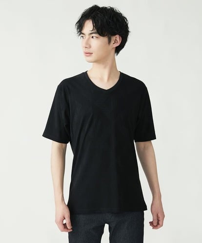 MKKGS51059 MK MICHEL KLEIN HOMME ジャガードカットソー