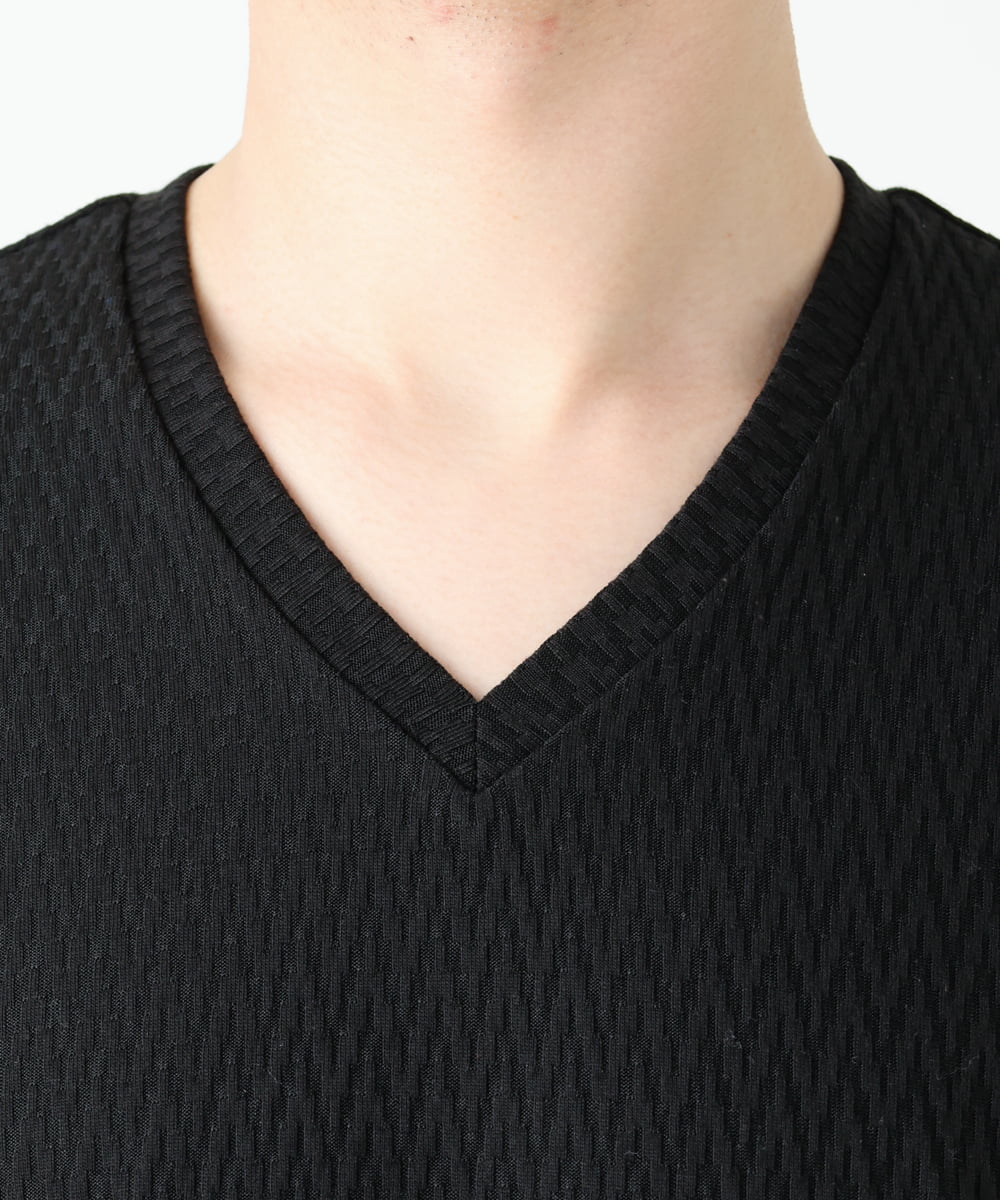 MKKGS52059 MK MICHEL KLEIN HOMME(MKミッシェルクランオム) リンクスカットソー ブラック(94)