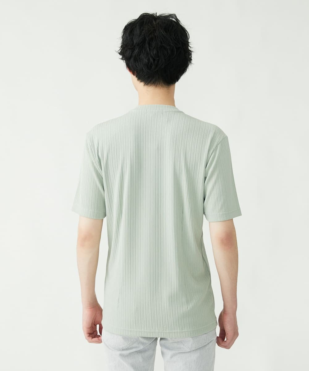 MKKGS56059 MK MICHEL KLEIN HOMME(MKミッシェルクランオム) テレコカットソー グリーン(30)