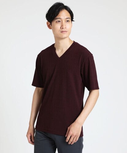 MKKGS56059 MK MICHEL KLEIN HOMME テレコカットソー
