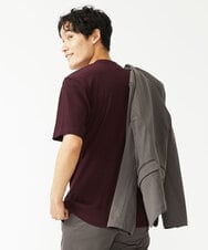 MKKGS56059 MK MICHEL KLEIN HOMME(MKミッシェルクランオム) ブランドベーシック / テレコVネックカットソー パープル