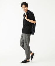 MKKGS56059 MK MICHEL KLEIN HOMME(MKミッシェルクランオム) ブランドベーシック / テレコVネックカットソー ブラック