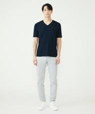 MKKGS57069 MK MICHEL KLEIN HOMME(MKミッシェルクランオム) カットソー / サッカーストライプジャージ ネイビー(58)