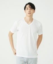 MKKGS57069 MK MICHEL KLEIN HOMME(MKミッシェルクランオム) カットソー / サッカーストライプジャージ ホワイト(90)